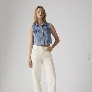 Levi's Women's 501 90’s Cream/Ecru Jeans